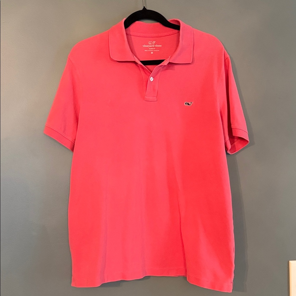 Vineyard Vines Men's Coral Pink Polo 0191